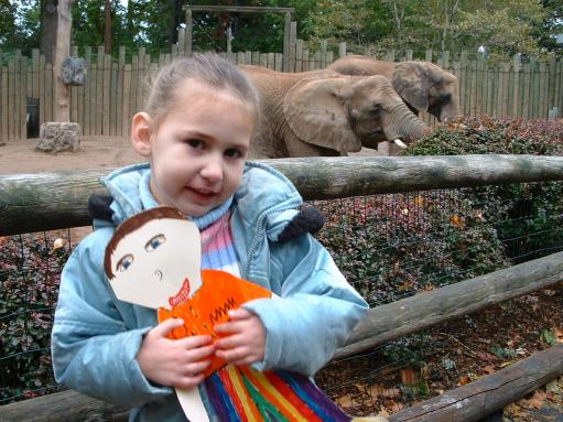 Claudia, the elephants and me.